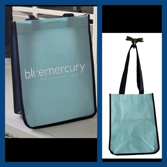 ⚪ $3 ADD ON ⚪  BLUE MERCURY TOTE SHOPPING BAG - Picture 1 of 6